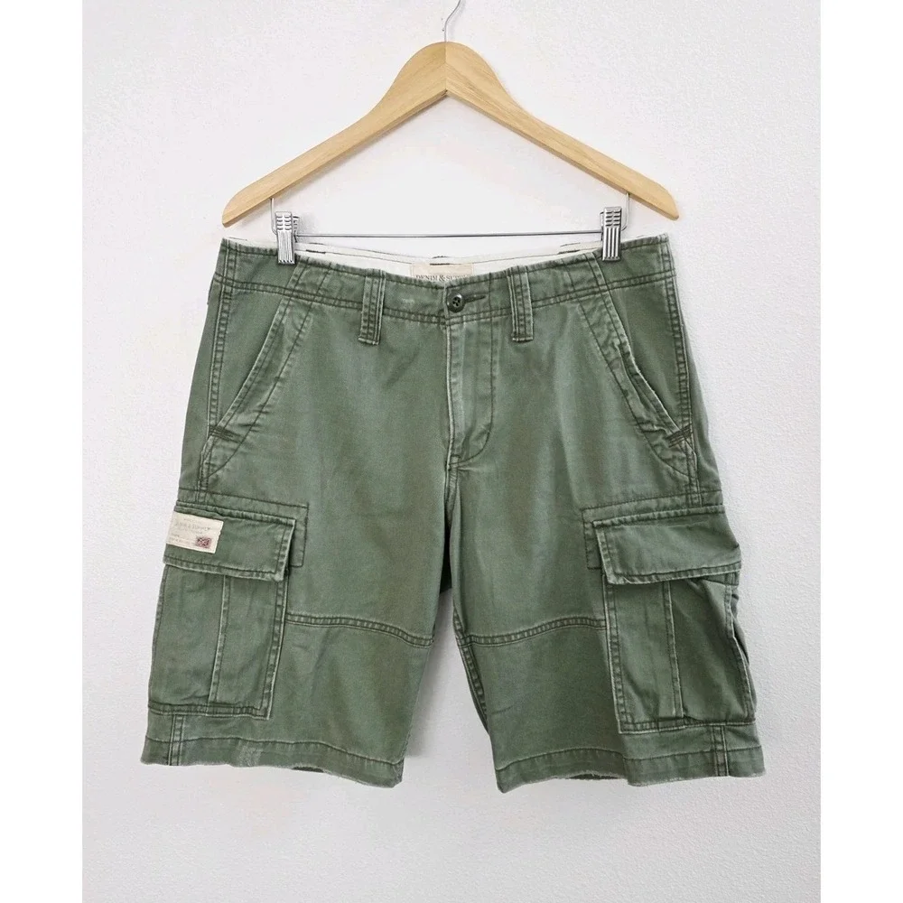 Ralph Lauren Vintage Denim & Supply Cargo Shorts Men's Size 31 Green 10